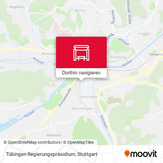 Tübingen Regierungspräsidium Karte