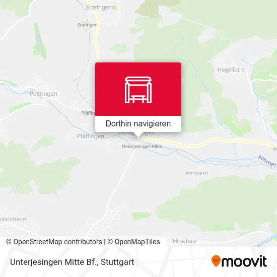 Unterjesingen Mitte Bf. Karte