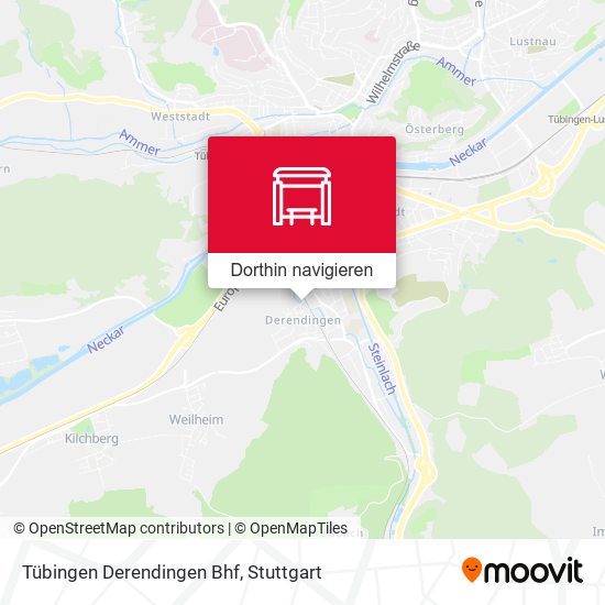 Tübingen Derendingen Bhf Karte