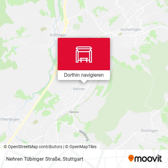 Nehren Tübinger Straße Karte