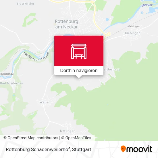 Rottenburg Schadenweilerhof Karte