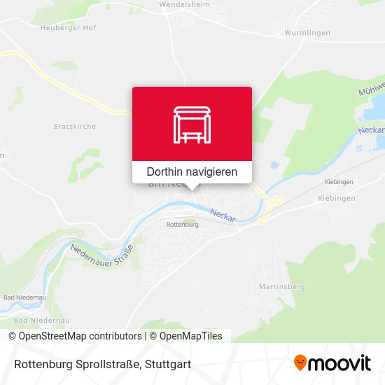 Rottenburg Sprollstraße Karte