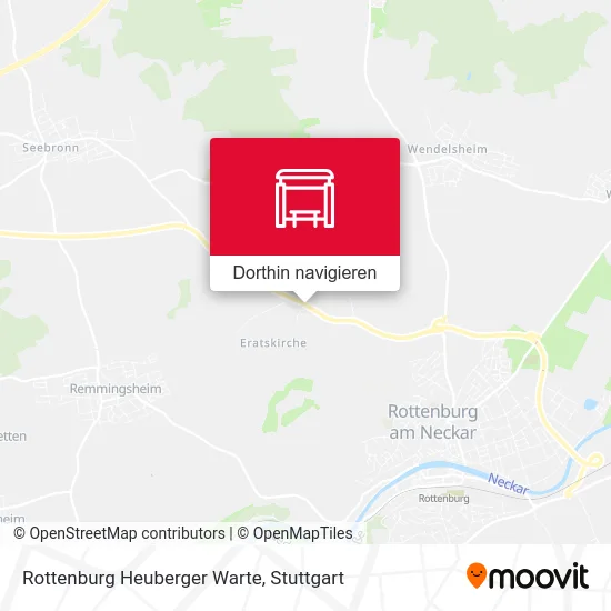Rottenburg Heuberger Warte Karte