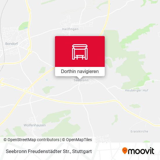 Seebronn Freudenstädter Str. Karte