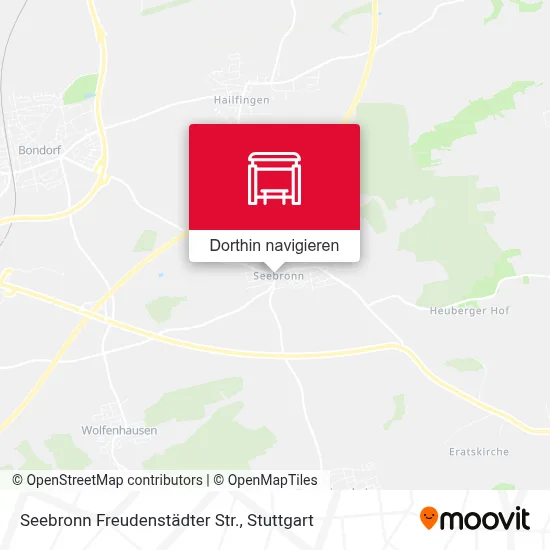 Seebronn Freudenstädter Str. Karte