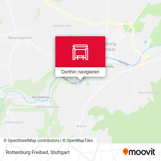 Rottenburg Freibad Karte