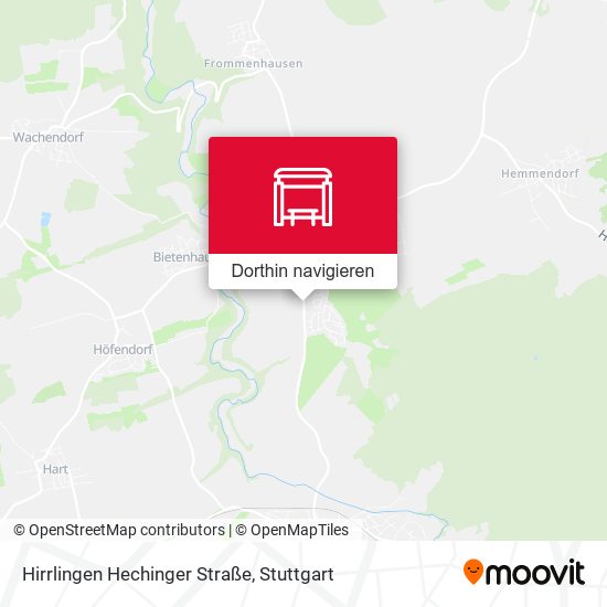 Hirrlingen Hechinger Straße Karte