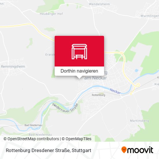 Rottenburg Dresdener Straße Karte