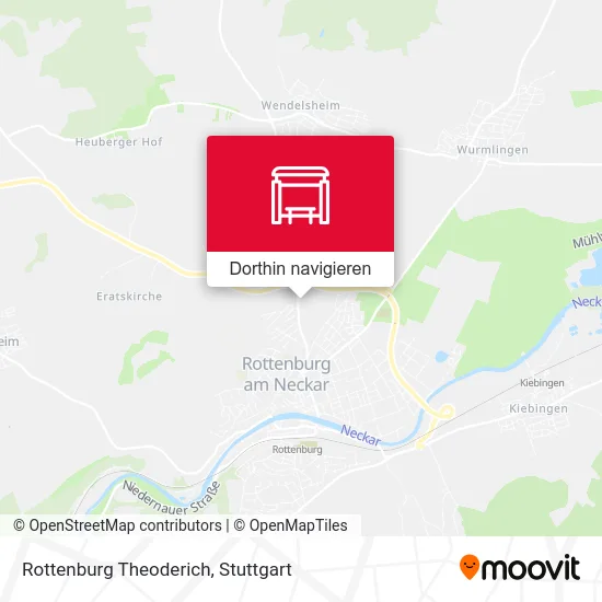 Rottenburg Theoderich Karte