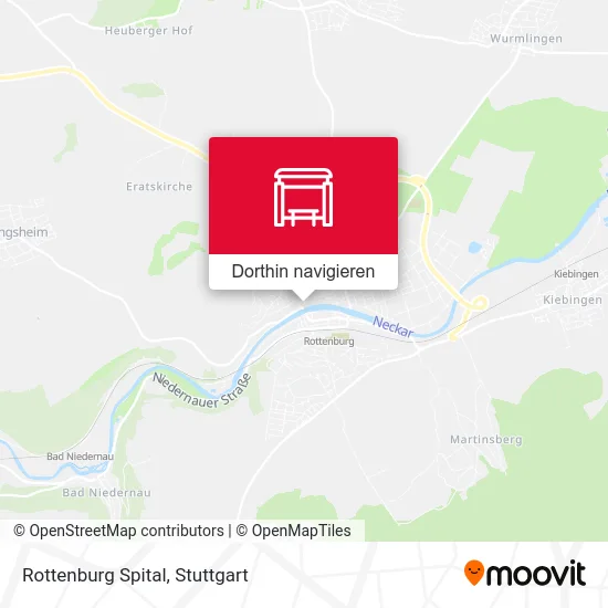 Rottenburg Spital Karte