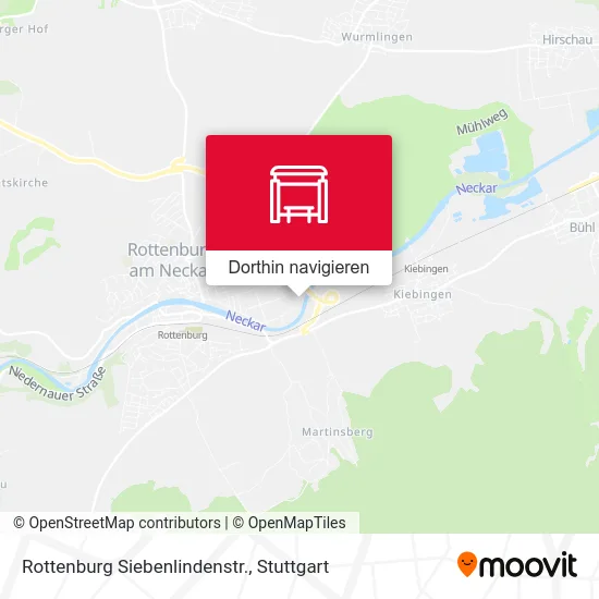 Rottenburg Siebenlindenstr. Karte