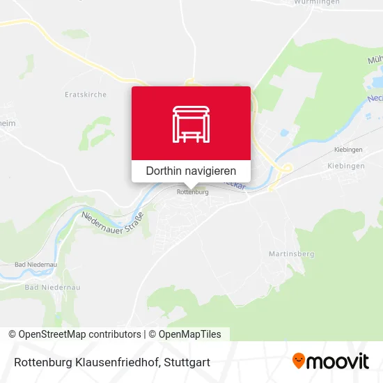 Rottenburg Klausenfriedhof Karte