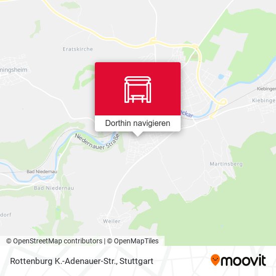 Rottenburg K.-Adenauer-Str. Karte