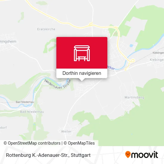 Rottenburg K.-Adenauer-Str. Karte