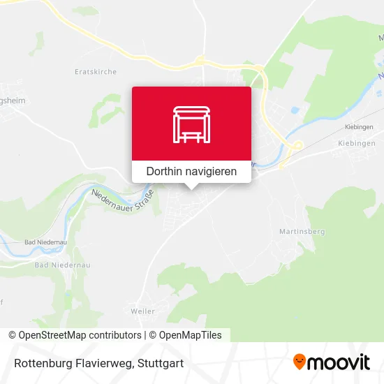 Rottenburg Flavierweg Karte