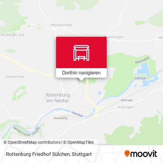 Rottenburg Friedhof Sülchen Karte