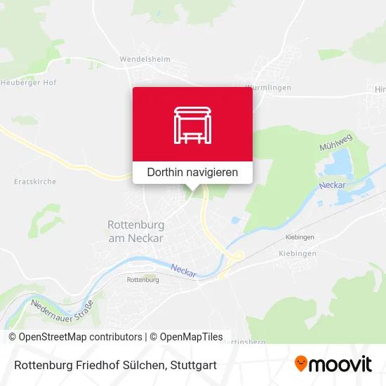 Rottenburg Friedhof Sülchen Karte