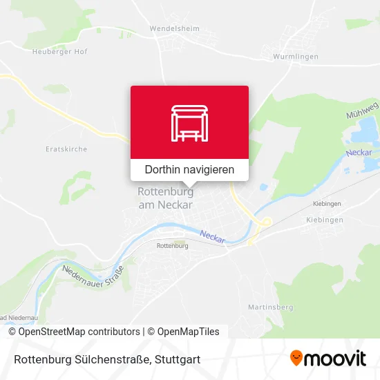Rottenburg Sülchenstraße Karte