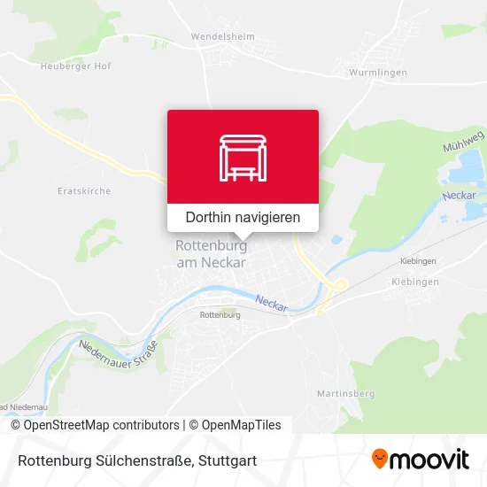 Rottenburg Sülchenstraße Karte