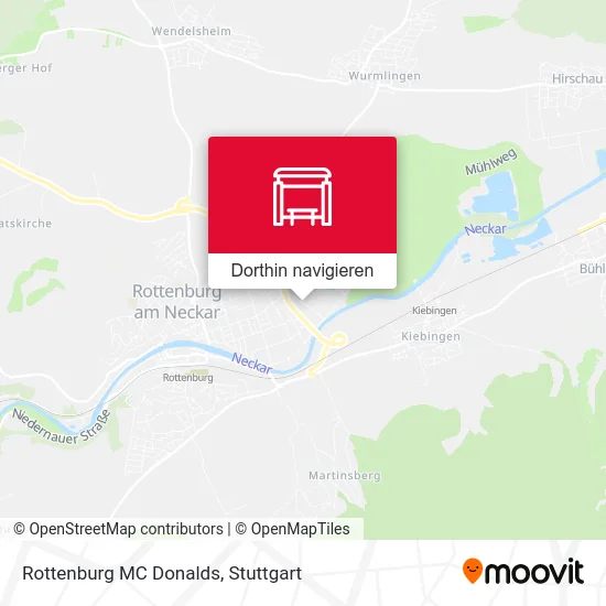 Rottenburg MC Donalds Karte