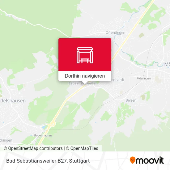 Bad Sebastiansweiler B27 Karte