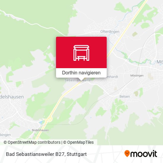 Bad Sebastiansweiler B27 Karte