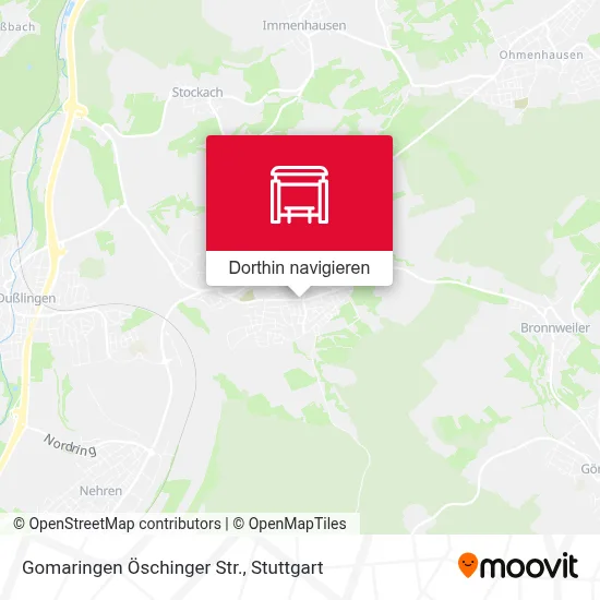 Gomaringen Öschinger Str. Karte