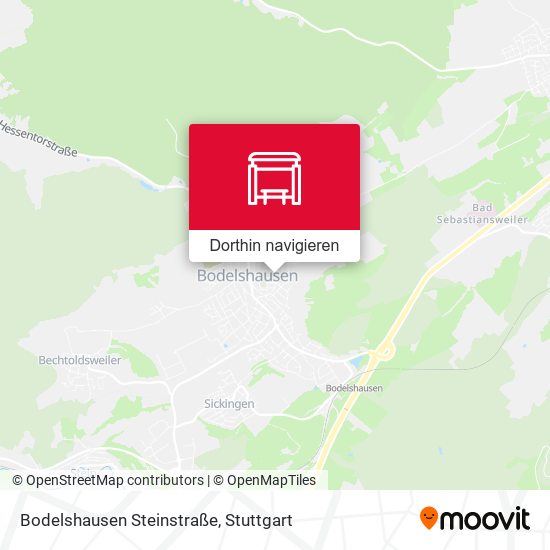 Bodelshausen Steinstraße Karte