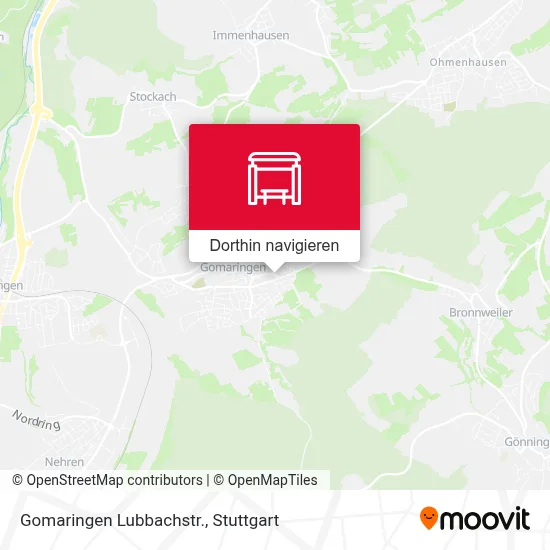 Gomaringen Lubbachstr. Karte