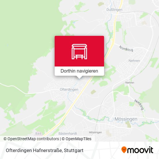 Ofterdingen Hafnerstraße Karte