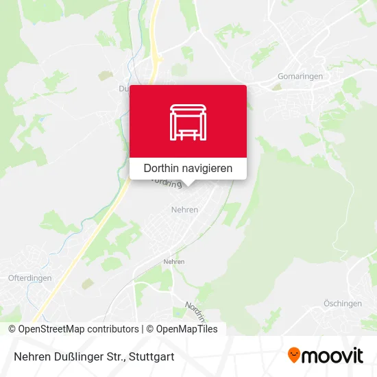 Nehren Dußlinger Str. Karte