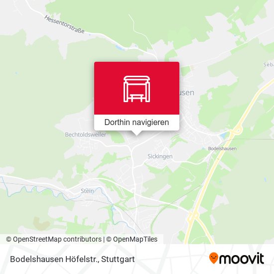 Bodelshausen Höfelstr. Karte