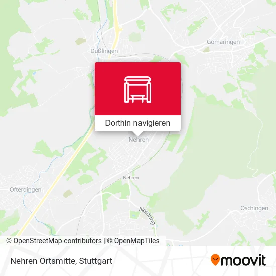 Nehren Ortsmitte Karte