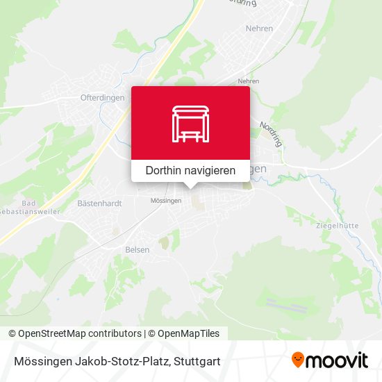 Mössingen Jakob-Stotz-Platz Karte