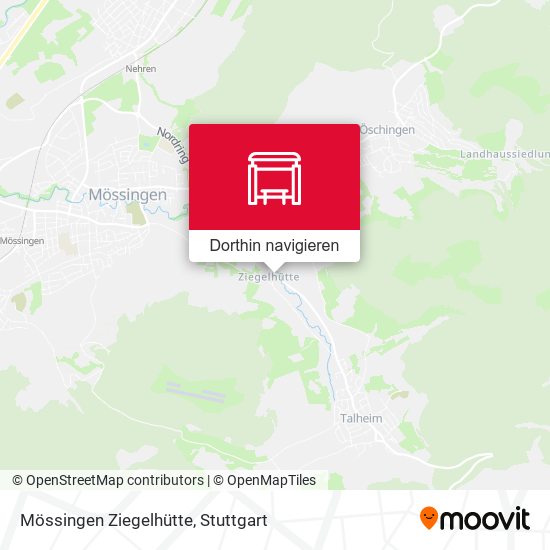 Mössingen Ziegelhütte Karte