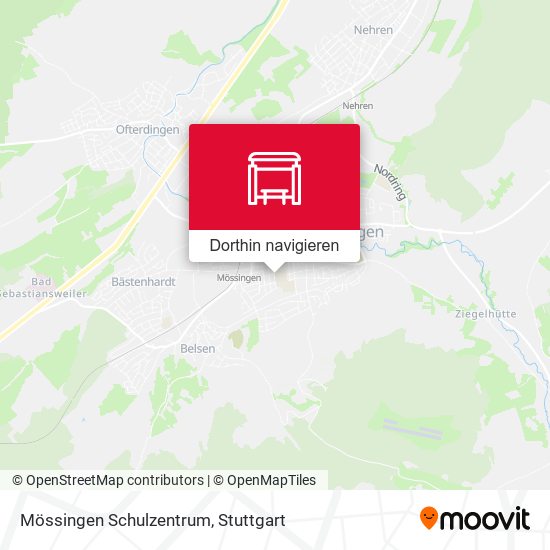 Mössingen Schulzentrum Karte