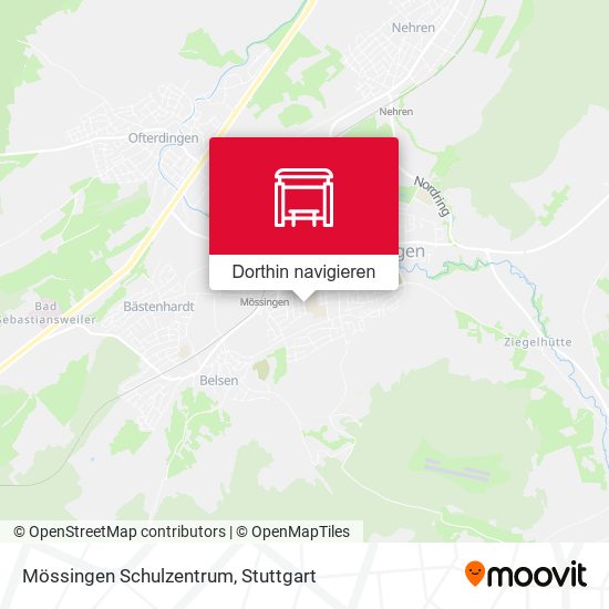 Mössingen Schulzentrum Karte