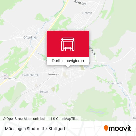 Mössingen Stadtmitte Karte