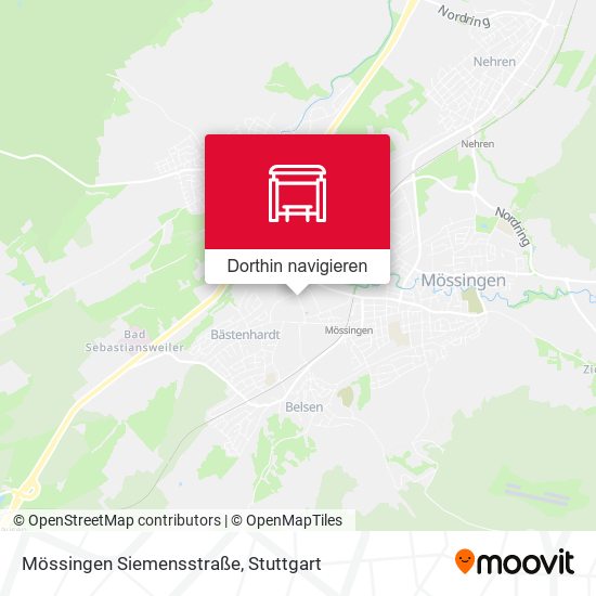 Mössingen Siemensstraße Karte