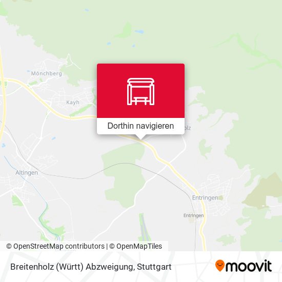Breitenholz (Württ) Abzweigung Karte