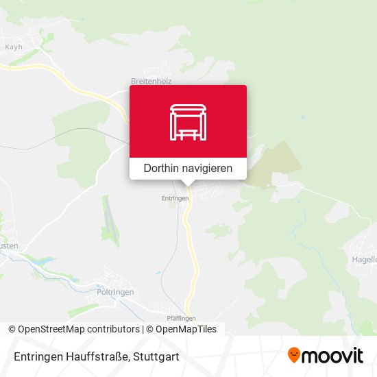 Entringen Hauffstraße Karte