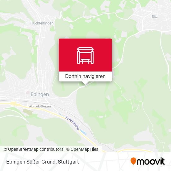 Ebingen Süßer Grund Karte