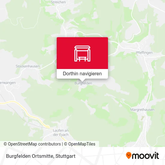Burgfelden Ortsmitte Karte