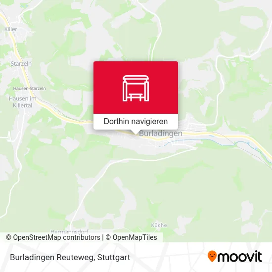 Burladingen Reuteweg Karte