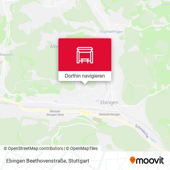 Ebingen Beethovenstraße Karte