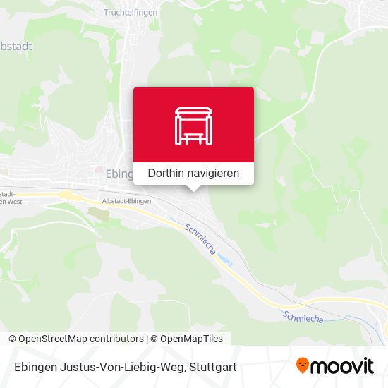 Ebingen Justus-Von-Liebig-Weg Karte