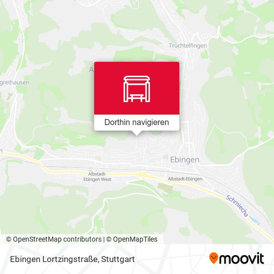 Ebingen Lortzingstraße Karte