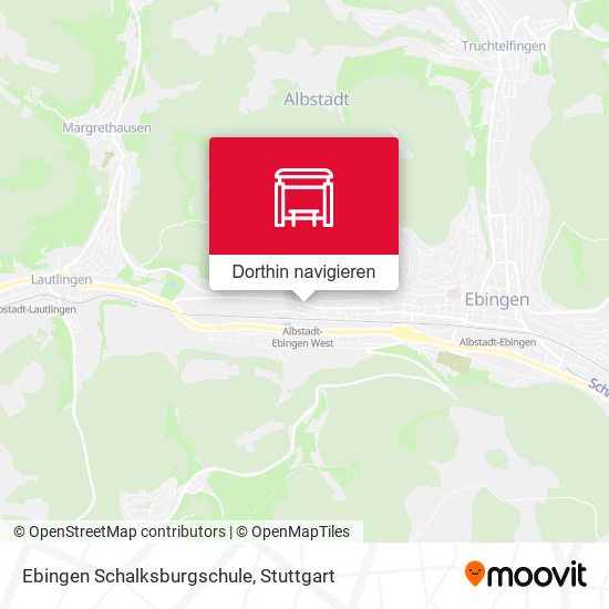 Ebingen Schalksburgschule Karte