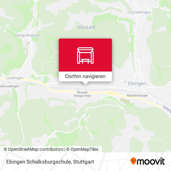 Ebingen Schalksburgschule Karte