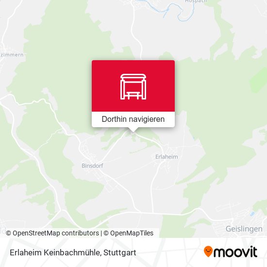 Erlaheim Keinbachmühle Karte